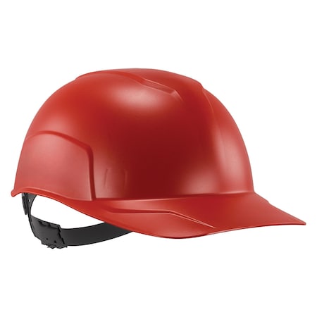 Ergodyne Bump Cap, Short Brim, Polyethylene, Ratchet Suspension, Red 8952